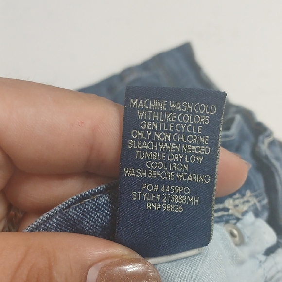 Women's Blue Denim Shorts - Picture 9 of 13